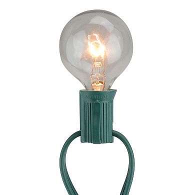 Pack of 4 Transparent Clear G40 Globe Christmas Replacement Light Bulbs