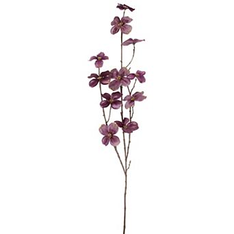 39" Pink Velvet Artificial Dogwood Floral Spray