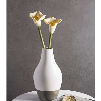 Set of 3 White Artificial Long Stem Calla Lilies 26"