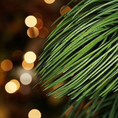 Long Pine Needle Artificial Christmas Wreath - 30-Inch Unlit