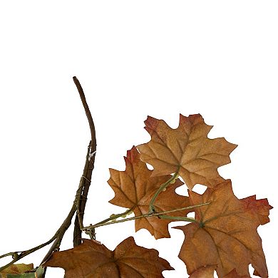 5' x 8" Maple Leaves and Berries Artificial Fall Harvest Garland Unlit