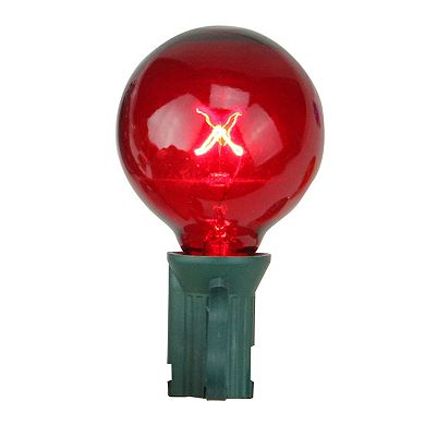 Pack of 4 Transparent Multi-Color G40 Globe Christmas Replacement Bulbs
