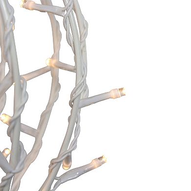 13" LED Lighted Christmas Hanging Ball Decoration Warm White Lights