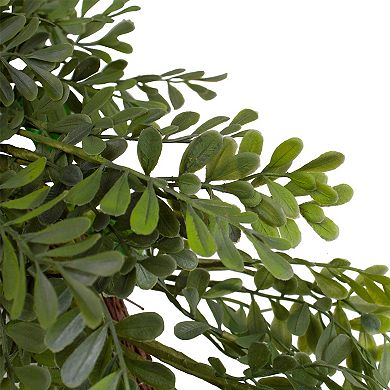 32" Mixed Greens Lush Boxwood Artificial Wreath - Unlit