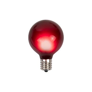 Pack of 10 Multi-Color Satin G50 Globe Christmas Replacement Bulbs