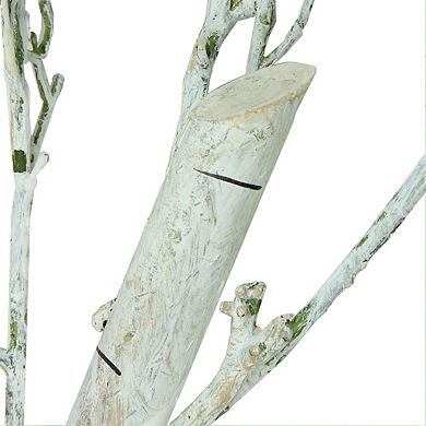 44" Gray Distressed Finish Artificial Crafting Display Tree Trunk