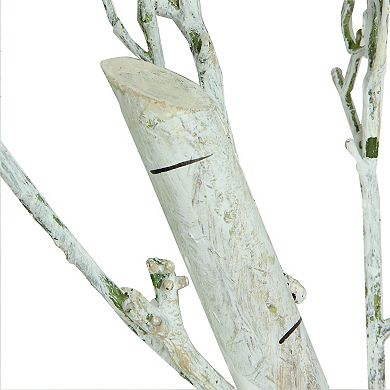 44" Gray Distressed Finish Artificial Crafting Display Tree Trunk