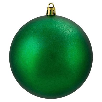 12ct Xmas Green Shatterproof Matte Christmas Ball Ornaments 4" (100mm)