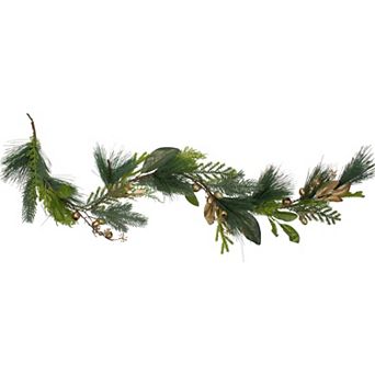 5' Leaves Berry and Cedar Artificial Christmas Garland - Unlit