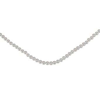 15' x 6" White Pearl Beaded Christmas Garland - Unlit