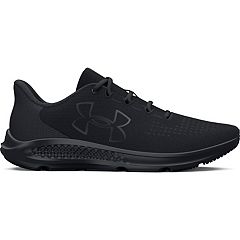 Women's black under on sale armour tennis shoes