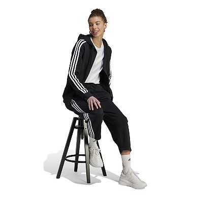 Women's adidas Essentials 3-Stripes Full-Zip Fleece Hoodie