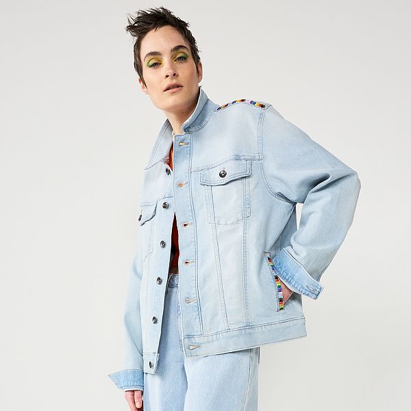 Sonoma Community Pride Adult Denim Trucker Jacket