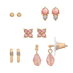  LC Lauren Conrad Gold Tone Simulated Crystal Starfish Stud  Earrings: Jewelry Products: Clothing, Shoes & Jewelry