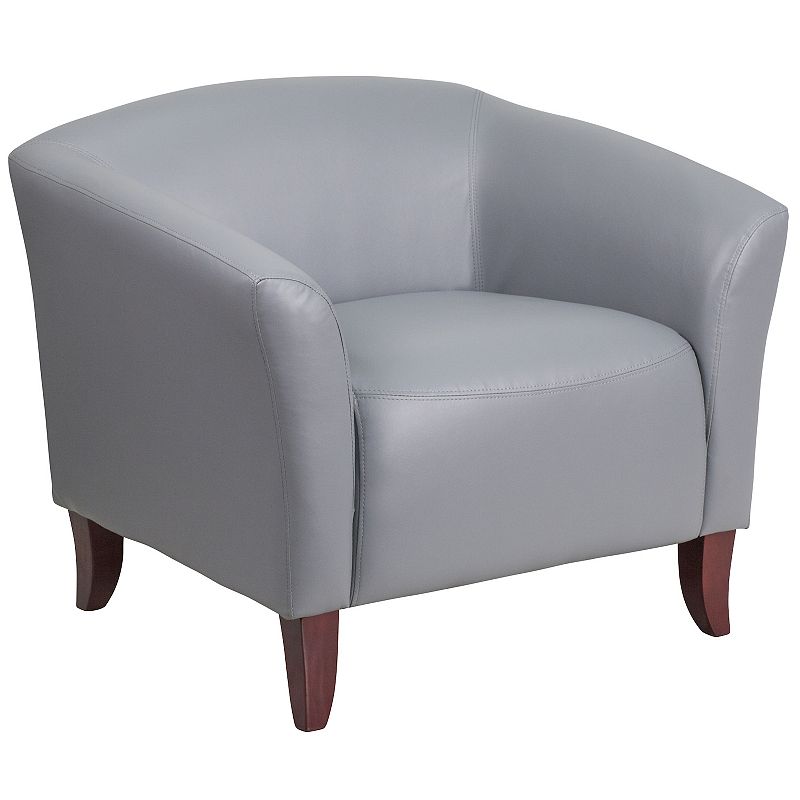 Flash Furniture Hercules Imperial Series LeatherSoft Chair, Grey