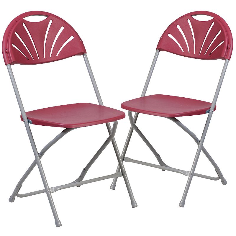 Flash Furniture Hercules Series Folding Chair 2-piece Set, Red