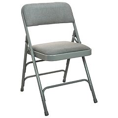 Cosco Blue Metal Upholstered Seat Folding Chair Set