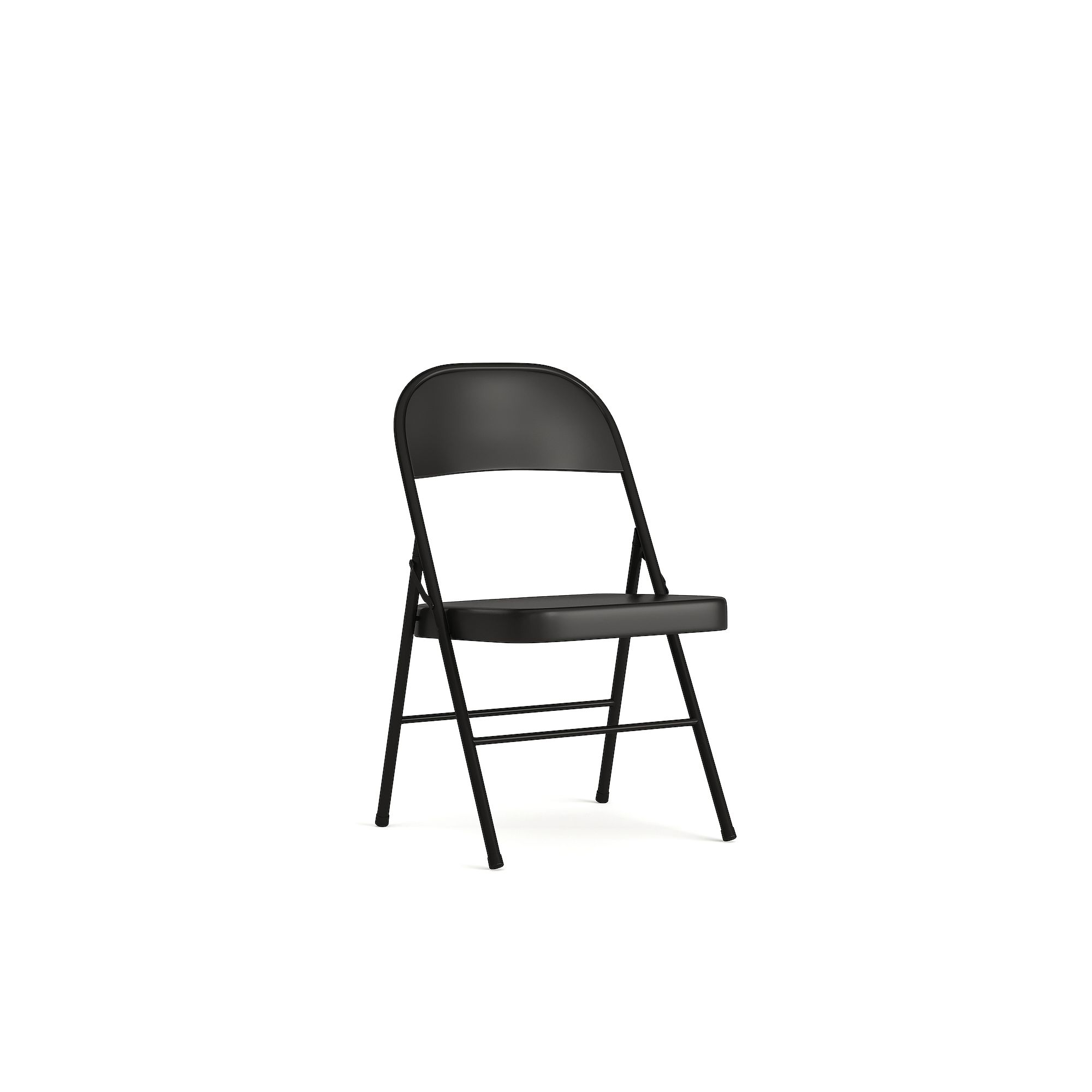 Flash Furniture Hercules Series Double Braced Folding Chair, Black