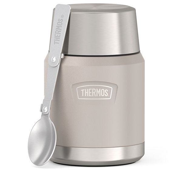 Thermos 16oz Insulated Food Jar with Folding Spoon, Stainless Steel 