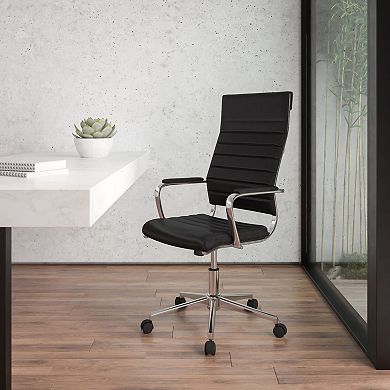 Flash Furniture Hansel LeatherSoft Contemporary Swivel Office Chair