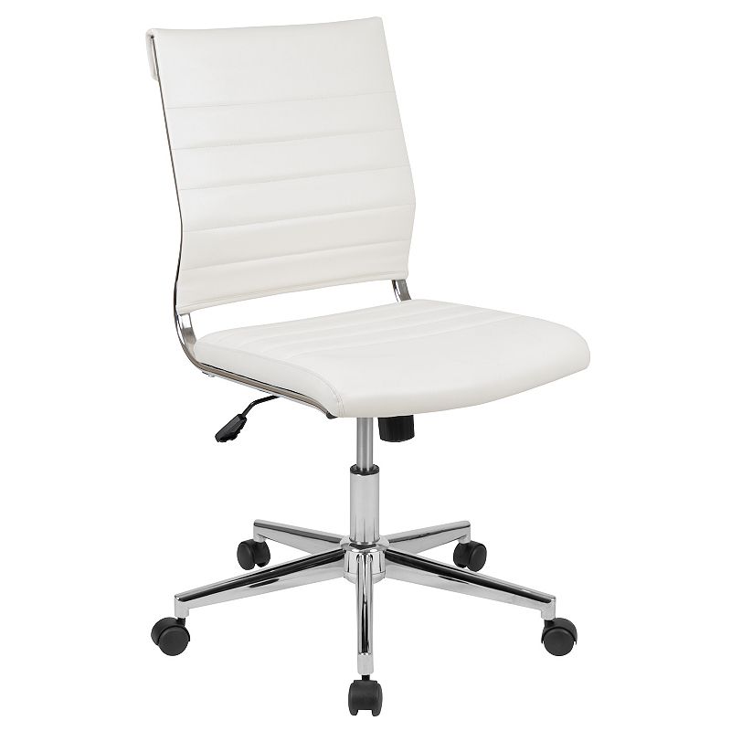 Flash Furniture Hansel Armless LeatherSoft Contemporary Swivel Office Chair