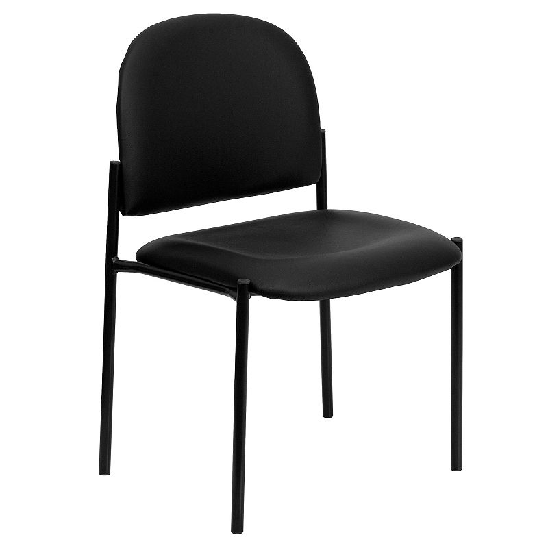 Flash Furniture Tania Stackable Reception Chair, Black