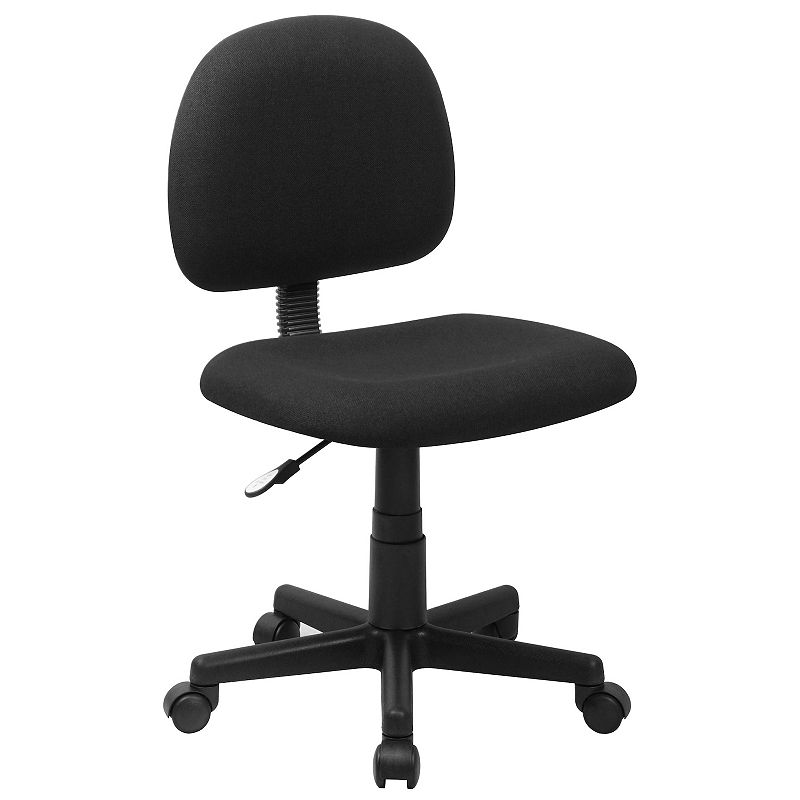 Flash Furniture Wayne Mid-Back Swivel Task Office Chair, Black