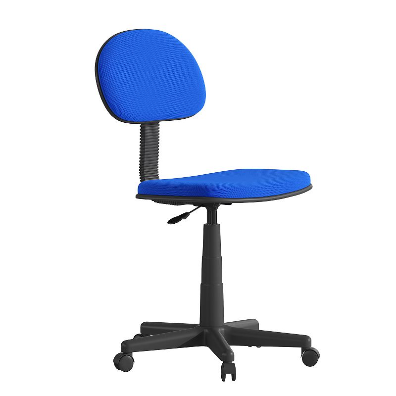 Flash Furniture Harry Low Back Adjustable Student Swivel Office Chair, Blue