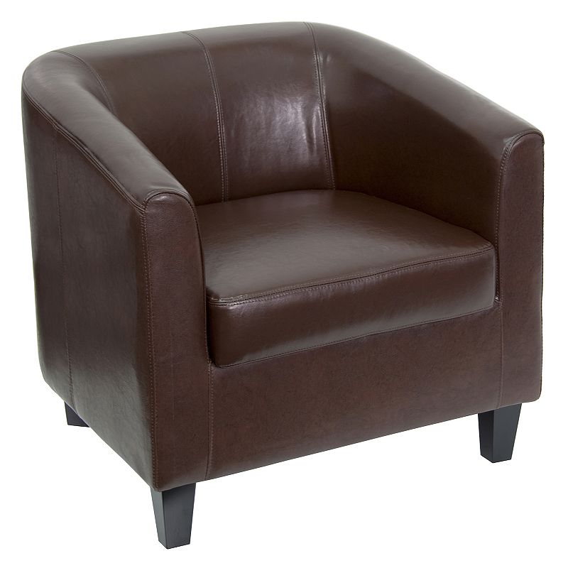 Flash Furniture Katie LeatherSoft Lounge Chair, Brown