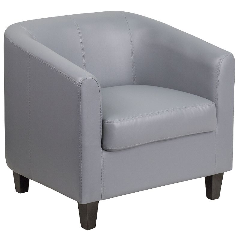 Flash Furniture Katie LeatherSoft Lounge Chair, Grey