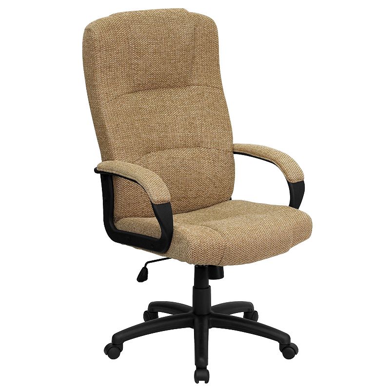 Flash Furniture Rochelle High Back Executive Swivel Office Chair, Beig/Gree