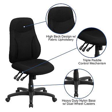 Flash Furniture Hughes High Back Swivel Ergonomic Task Office Chair