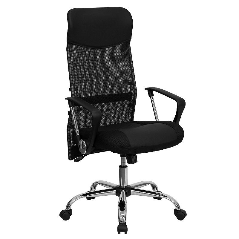 Flash Furniture Abney High Back Swivel Task Office Chair, Black