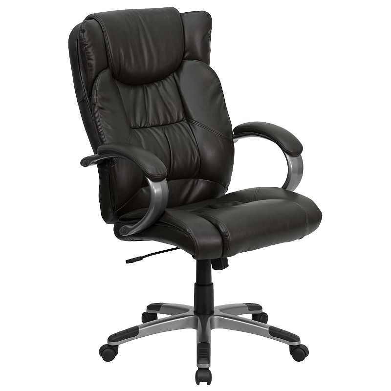 Flash Furniture Hansel High Back LeatherSoft Executive Swivel Office Chair,