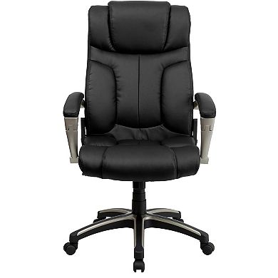 Flash Furniture Hansel High Back Folding LeatherSoft Executive Swivel Office Chair 