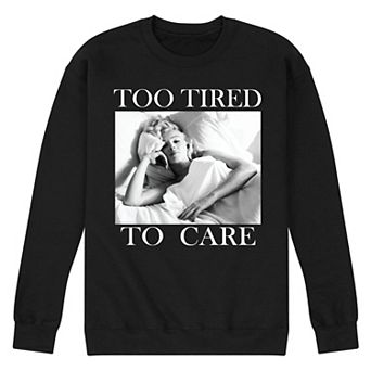 Men's Marilyn Monroe Too Tired Sweatshirt