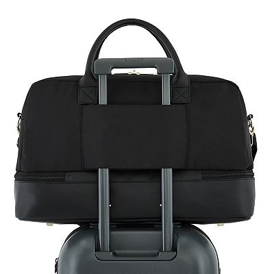 Kensie Panache Collection 2-Section Drop-Bottom Weekender Duffel