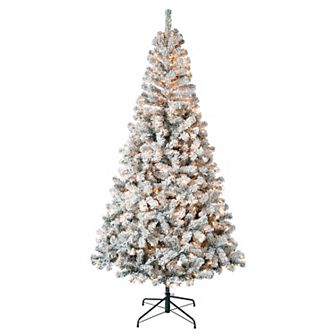 National Tree Company First Traditions Pre-Lit 7-ft. Acacia Flocked Artificial Christmas Tree