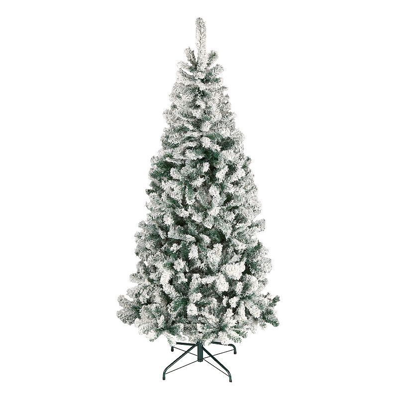 National Tree Company First Traditions 5.5-ft. Acacia Flocked Artificial Christmas Tree, Green