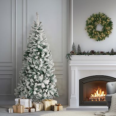 National Tree Company First Traditions 5.5-ft. Acacia Flocked Artificial Christmas Tree