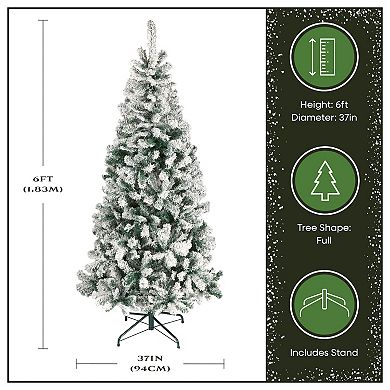 National Tree Company First Traditions 5.5-ft. Acacia Flocked Artificial Christmas Tree
