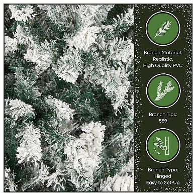 National Tree Company First Traditions 5.5-ft. Acacia Flocked Artificial Christmas Tree