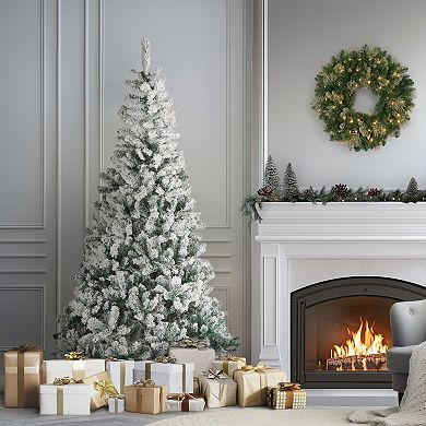 National Tree Company First Traditions 7-ft. Acacia Flocked Artificial Christmas Tree