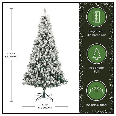 National Tree Company First Traditions 7-ft. Acacia Flocked Artificial Christmas Tree