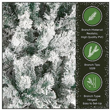 National Tree Company First Traditions 7-ft. Acacia Flocked Artificial Christmas Tree