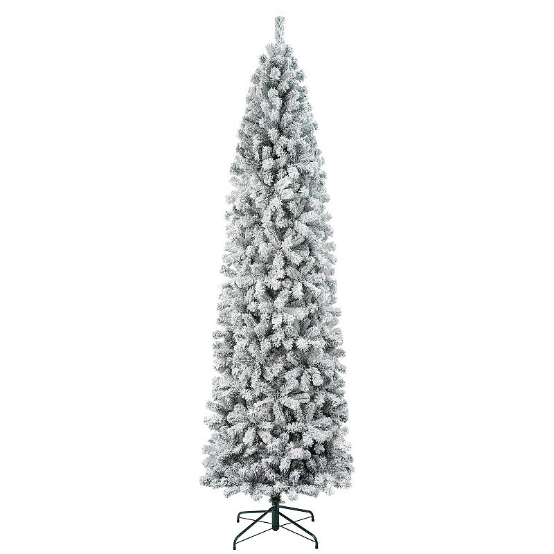 National Tree Company First Traditions 8.5-ft. Acacia Flocked Artificial Christmas Tree, Green