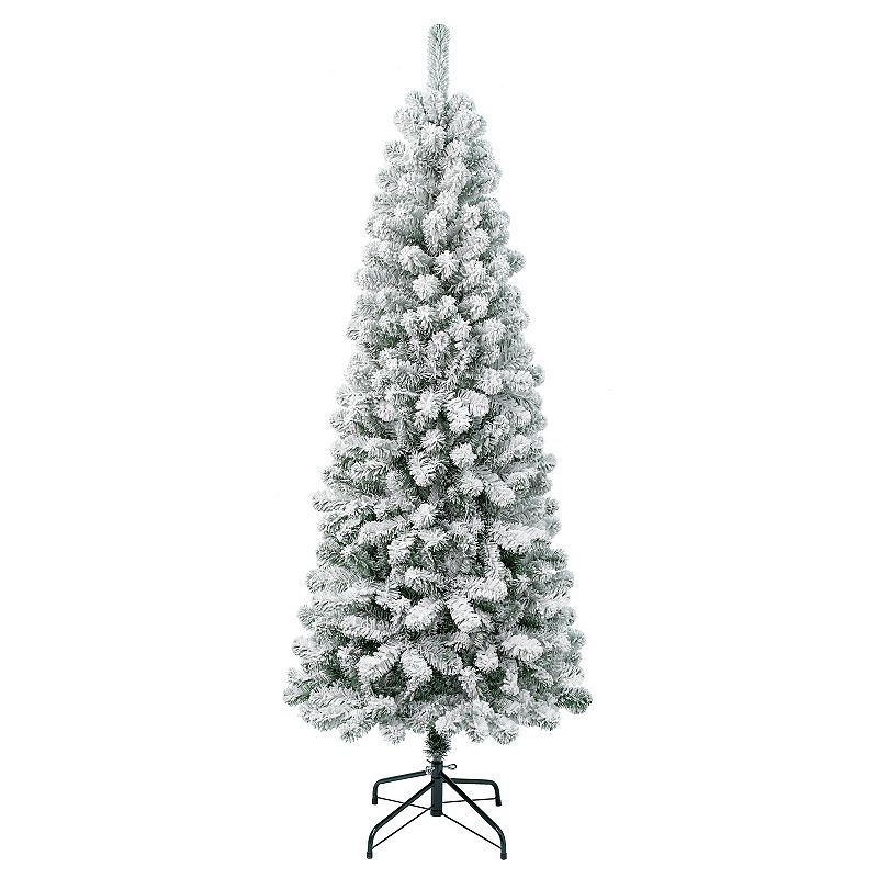 National Tree Company First Traditions 5.5-ft. Acacia Medium Flocked Artificial Christmas Tree, Green