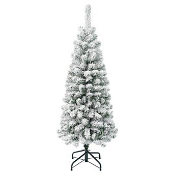 National Tree Company First Traditions 4-ft. Acacia Pencil Slim Flocked Artificial Christmas Tree