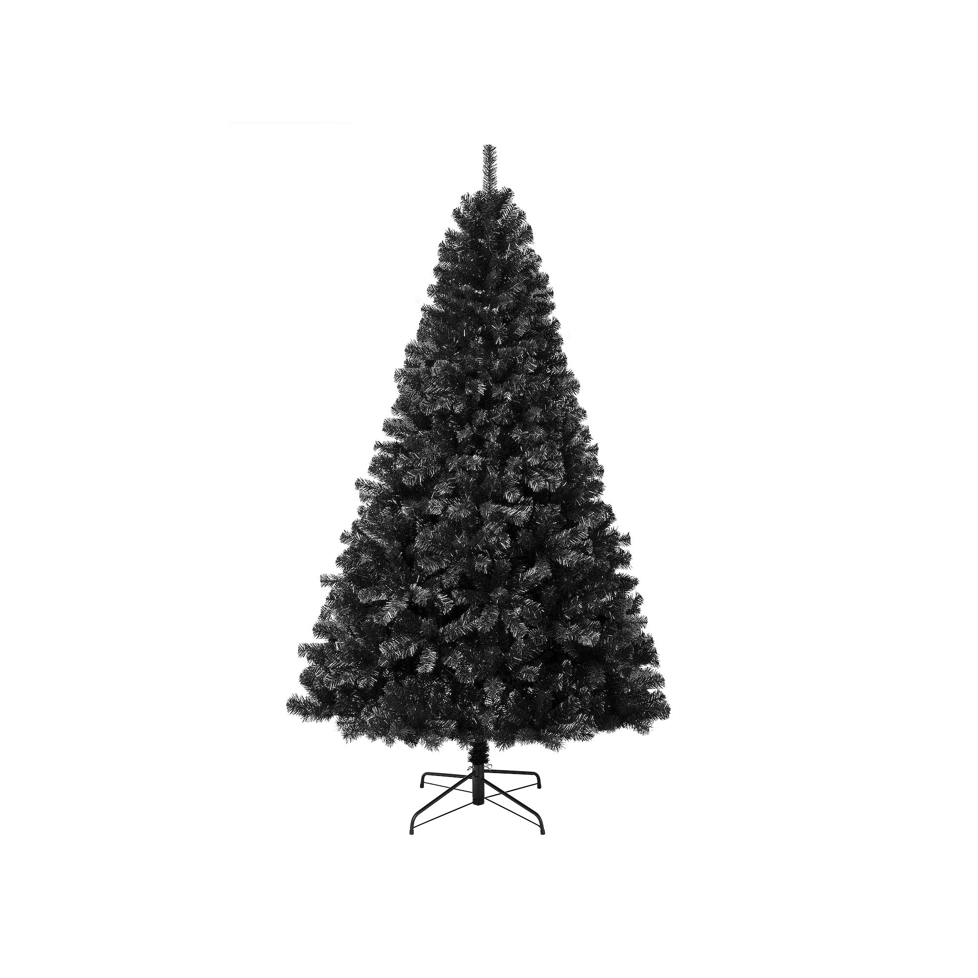 National Tree Company First Traditions 7.5-ft. Color Pop Black Artificial C