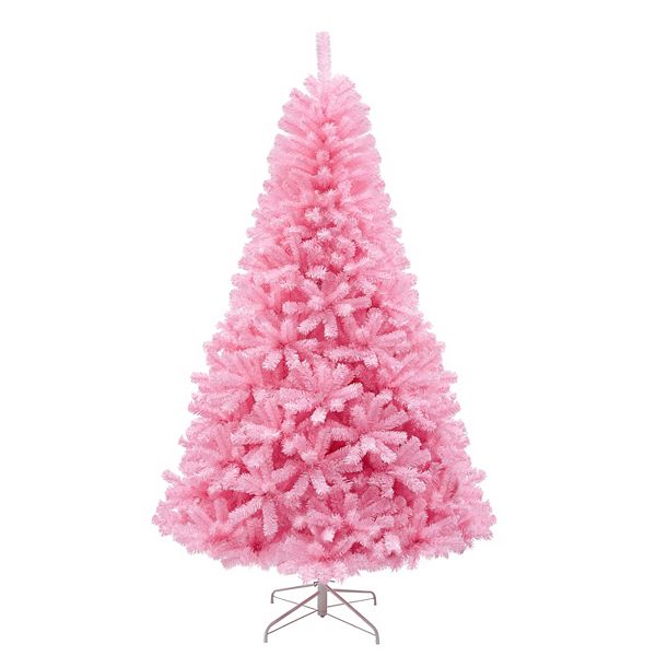 National Tree Company First Traditions 7.5-ft. Color Pop Pink ...